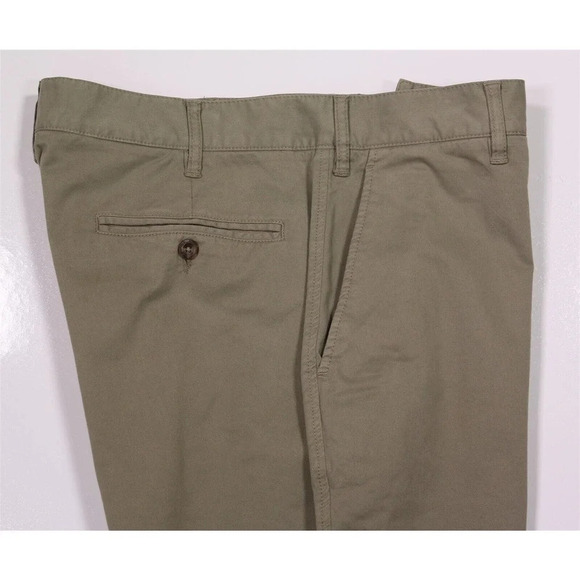 The Sporting Gent TSG $135 Solid Light Olive Green Flat Front Chino Pants 33x34 - Picture 2 of 7